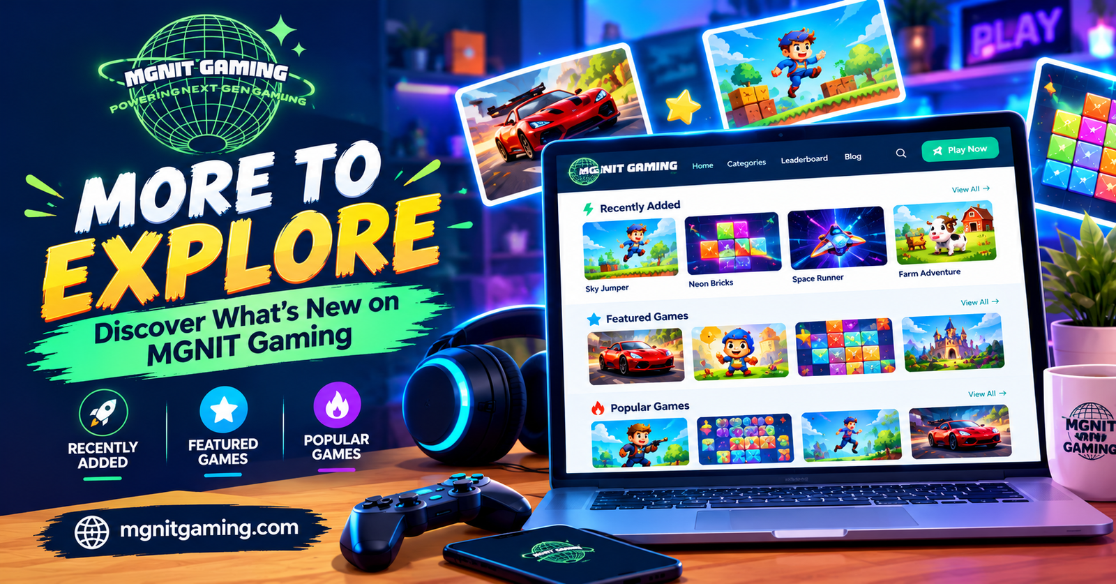 More to Explore on MGNIT Gaming | Discover Recently Added, Featured & Popular Games